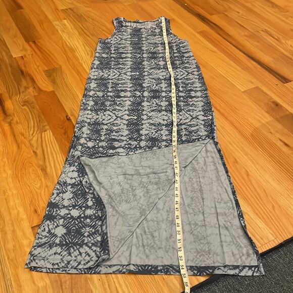 Eddie Bauer Blue Cotton Blend Lightweight Maxi Women's Dress Size Medium - Picture 3 of 7